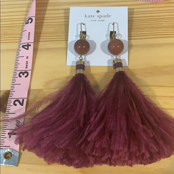 Kate spade swing time feather earrings - Picture 3 of 3